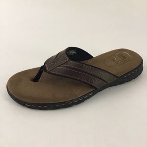 Croft and Barrow Men’s Leather Thong Sandal 11